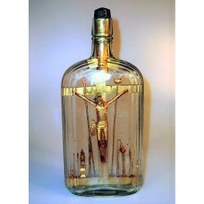 749 - Crucifixion Scene in bottle