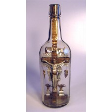 812 - Jesus on the Cross in a Bottle